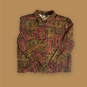 Vintage Nice! 90s Style Briggs New York womens zip up suit jacket  size 22W